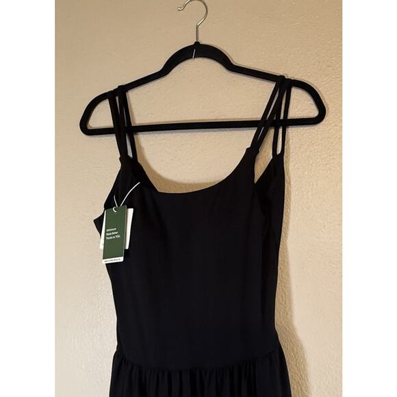 NWT Halara Size Large Pocket Harem Casual Jumpsuit-Easy Peezy Black Double Strap - Picture 7 of 13